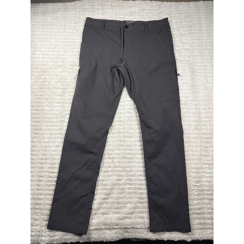 686 Everywhere Pants Men's SZ 34x32 Grey Slim Fit Stretch Performance Pants